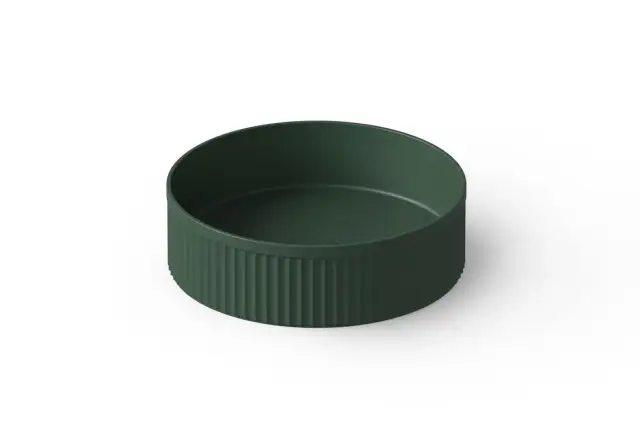Dea Design Раковина чаша d40x12h см, Solid Surface, цвет: dark green DD9802 400 11