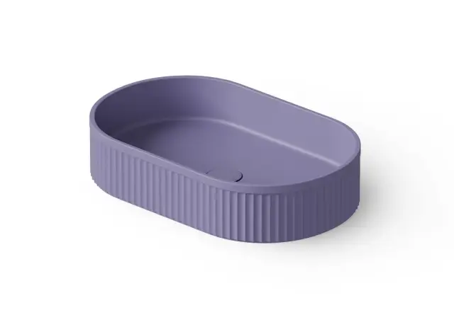 Dea Design Раковина чаша 55x35x12h см, Solid Surface, цвет: lilac DD9801 550 14