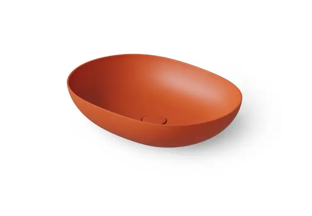 Dea Design Раковина чаша 52x38x12h см, Solid Surface, цвет: orange DD9105 520 7