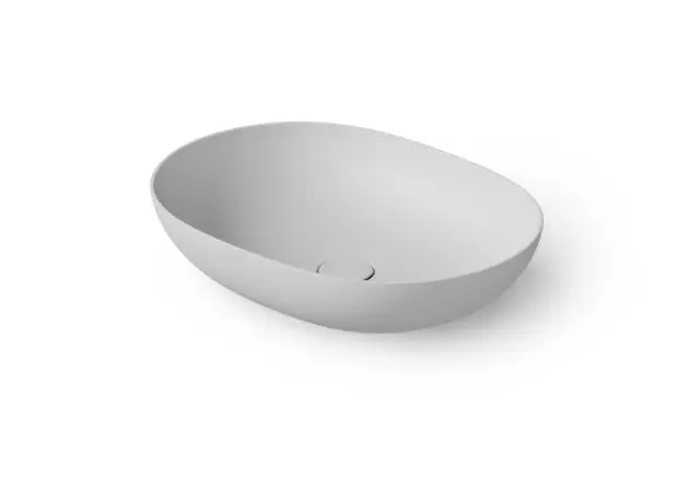 Dea Design Раковина чаша 52x38x12h см, Solid Surface, цвет: white DD9105 520 18