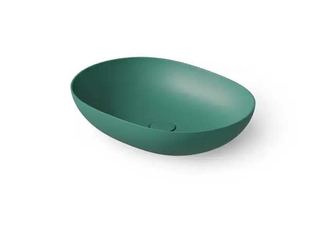Dea Design Раковина чаша 52x38x12h см, Solid Surface, цвет: green DD9105 520 10