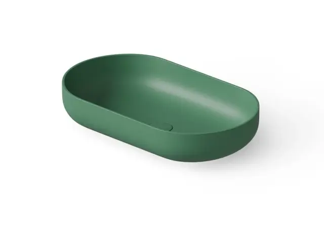 Dea Design Раковина чаша 58x34x12h см, Solid Surface, цвет: sage DD9104 580 9