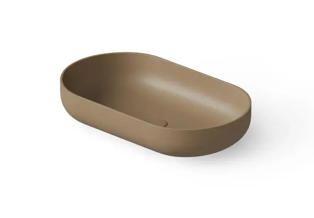 Dea Design Раковина чаша 58x34x12h см, Solid Surface, цвет: light camel DD9104 580 2