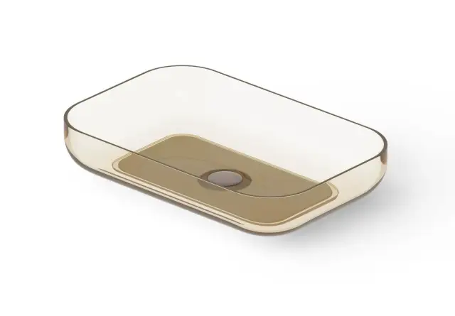 Dea Design Раковина чаша 58x38x12h см, Glasstech, цвет: classic green DD9103 580 R6