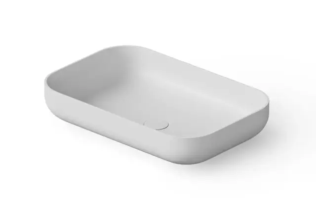 Dea Design Раковина чаша 58x38x12h см, Solid Surface, цвет: white DD9103 580 18