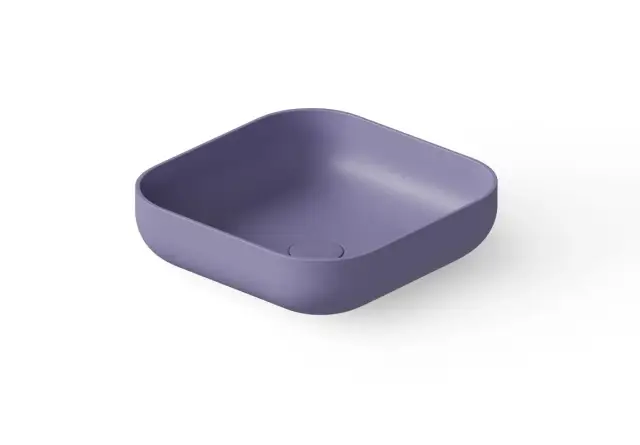 Dea Design Раковина чаша 40x40x12h см, Solid Surface, цвет: lilac DD9102 400 14