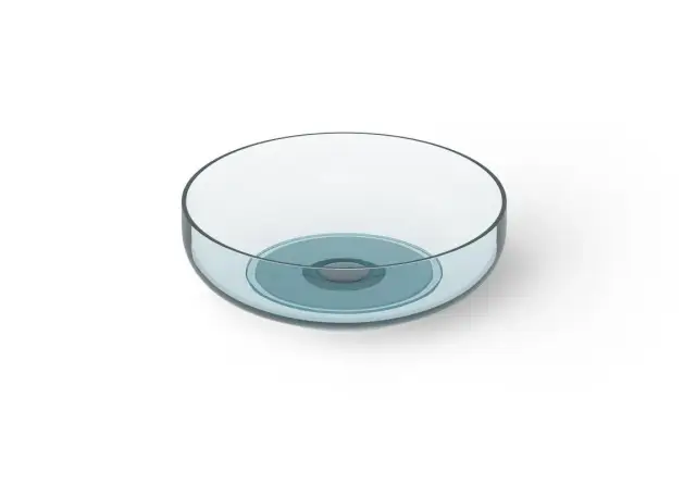 Dea Design Раковина чаша d40x12h см, Glasstech, цвет: dark blue DD9101 400 R11