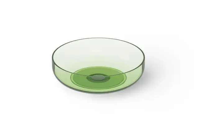 Dea Design Раковина чаша d40x12h см, Glasstech, цвет: emerald DD9101 400 R3