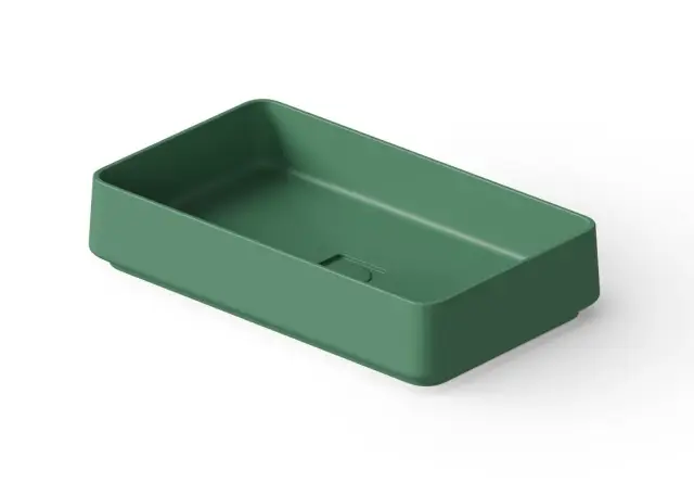 Dea Design Раковина чаша 58x34x12h см, Solid Surface, цвет: sage DD9100 580 9