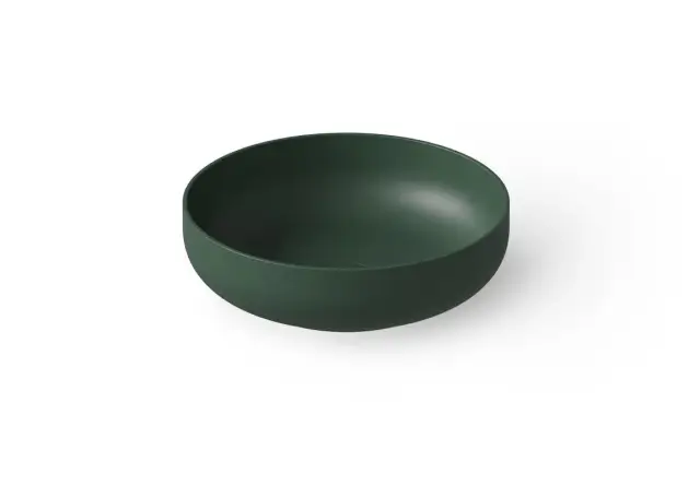 Dea Design Раковина чаша d40x12h см, Solid Surface, цвет: dark green DD9101 400 11