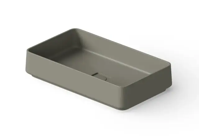 Dea Design Раковина чаша 58x34x12h см, Solid Surface, цвет: light grey DD9100 580 4