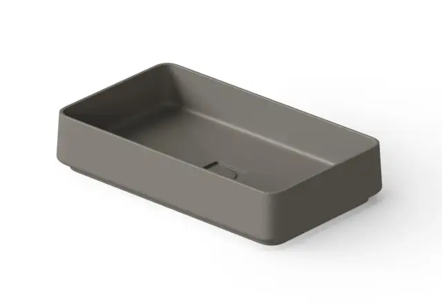 Dea Design Раковина чаша 58x34x12h см, Solid Surface, цвет: grey DD9100 580 3