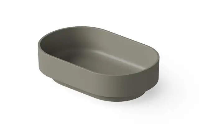 Dea Design Раковина чаша 56x36x15h см, Solid Surface, цвет: light grey DD9097 560 4