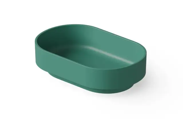 Dea Design Раковина чаша 56x36x15h см, Solid Surface, цвет: green DD9097 560 10