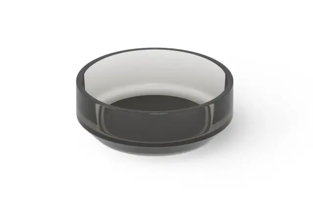 Dea Design Раковина чаша d43x15h см, Glasstech, цвет: smoky black DD9096 430 R4