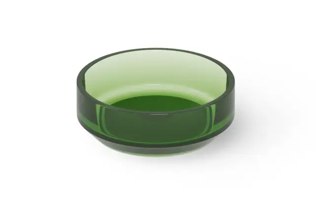 Dea Design Раковина чаша d43x15h см, Glasstech, цвет: emerald DD9096 430 R3