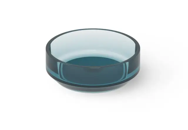 Dea Design Раковина чаша d43x15h см, Glasstech, цвет: dark blue DD9096 430 R11