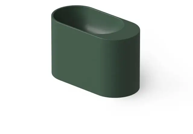 Dea Design Раковина чаша 45x22x28h см, Solid Surface, цвет: dark green DD9095 450 11