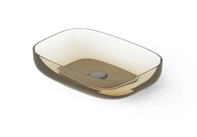 Dea Design Раковина чаша 55x38x12h см, Glasstech, цвет: classic green DD9094 550 R6