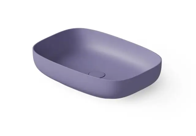 Dea Design Раковина чаша 55x38x12h см, Solid Surface, цвет: lilac DD9094 550 14