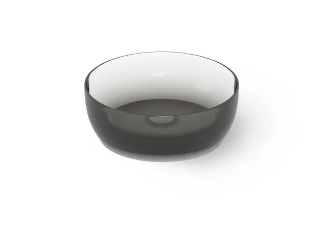 Dea Design Раковина чаша d40x14h см, Glasstech, цвет: smoky black DD9093 400 R4