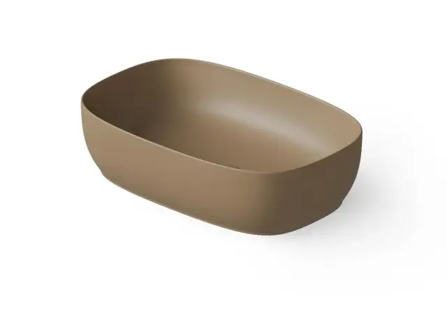 Dea Design Раковина чаша 55x36x14h см, Solid Surface, цвет: light camel DD9092 550 2