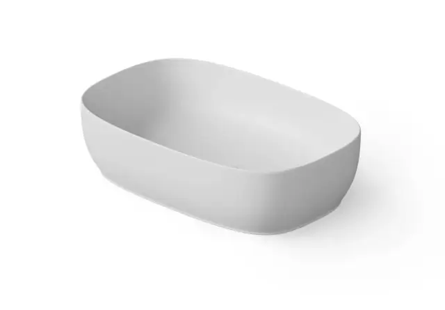 Dea Design Раковина чаша 55x36x14h см, Solid Surface, цвет: white DD9092 550 18