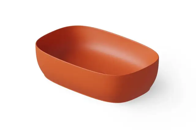Dea Design Раковина чаша 55x36x14h см, Solid Surface, цвет: orange DD9092 550 7