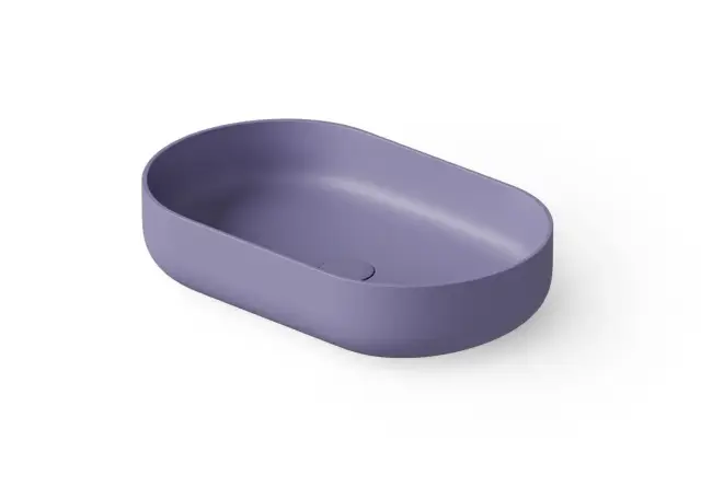 Dea Design Раковина чаша 55x34x12h см, Solid Surface, цвет: lilac DD9091 550 14