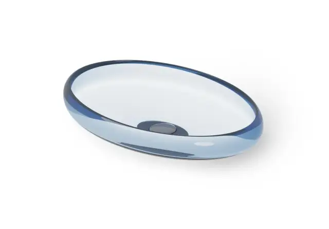 Dea Design Раковина чаша 60x40x11,2h см, Glasstech, цвет: royal blue DD9088 600 R7