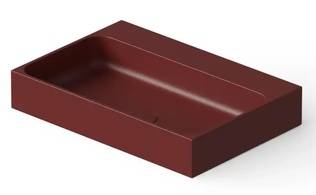 Dea Design Раковина чаша 60x41x10,5h см, Solid Surface, цвет: red wine DD9083 600 17