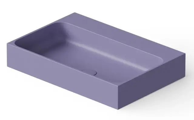 Dea Design Раковина чаша двойная 41x41x10,5h см, Solid Surface, цвет: lilac DD9083 410 14
