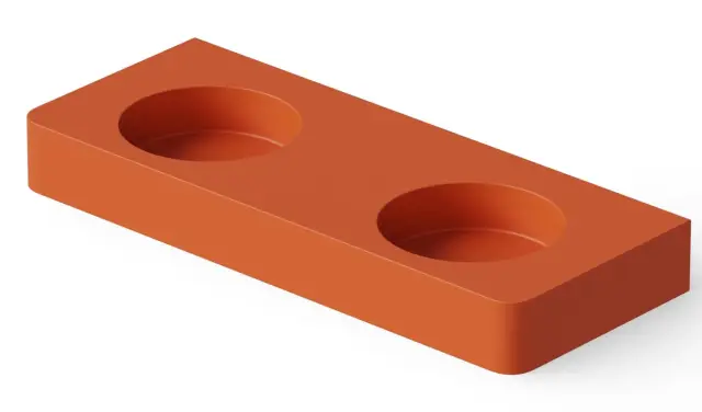 Dea Design Раковина накладная 120x48x14h см, Solid Surface, цвет: orange DD9081 1200 7