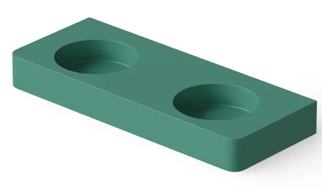 Dea Design Раковина накладная 120x48x14h см, Solid Surface, цвет: green DD9081 1200 10