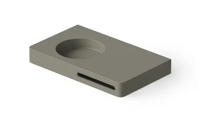 Dea Design Раковина накладная 80x48x10h см, Solid Surface, цвет: light grey DD9080 800 4