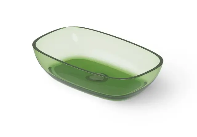 Dea Design Раковина чаша 60x36x14h см, Glasstech, цвет: emerald DD9079 600 R3