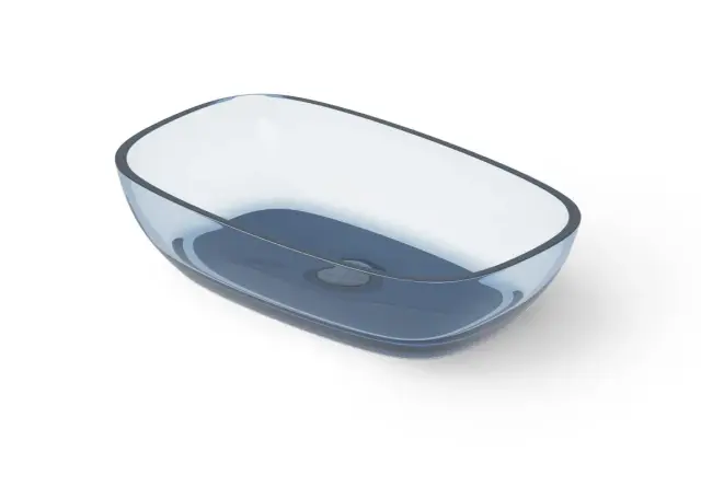 Dea Design Раковина чаша 60x36x14h см, Glasstech, цвет: royal blue DD9079 600 R7
