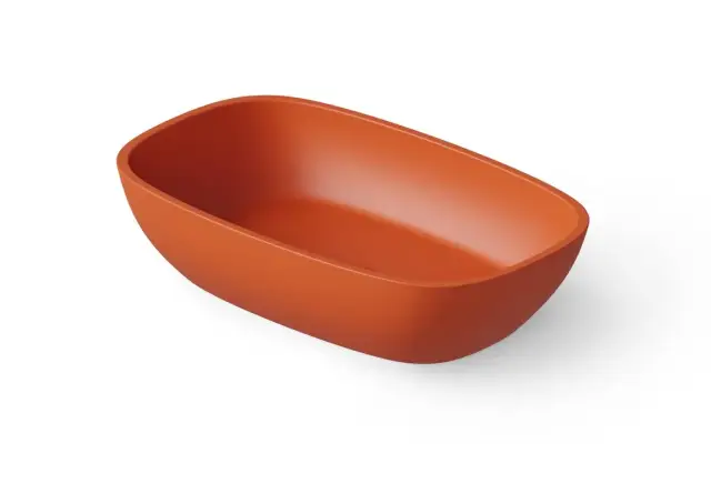 Dea Design Раковина чаша 60x36x14h см, Solid Surface, цвет: orange DD9079 600 7