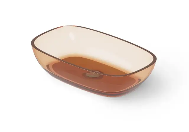 Dea Design Раковина чаша 60x36x14h см, Glasstech, цвет: sunset DD9079 600 R1