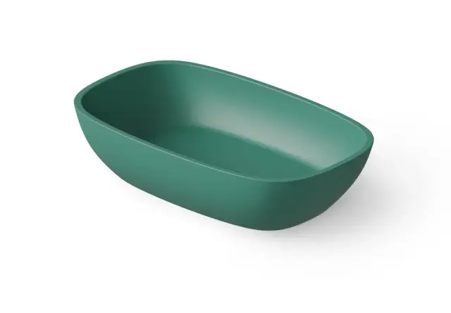 Dea Design Раковина чаша 60x36x14h см, Solid Surface, цвет: green DD9079 600 10