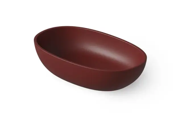 Dea Design Раковина чаша 60x36x14h см, Solid Surface, цвет: red wine DD9078 600 17