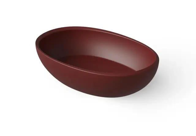 Dea Design Раковина чаша 60x40x15,5h см, Solid Surface, цвет: red wine DD9077 600 17