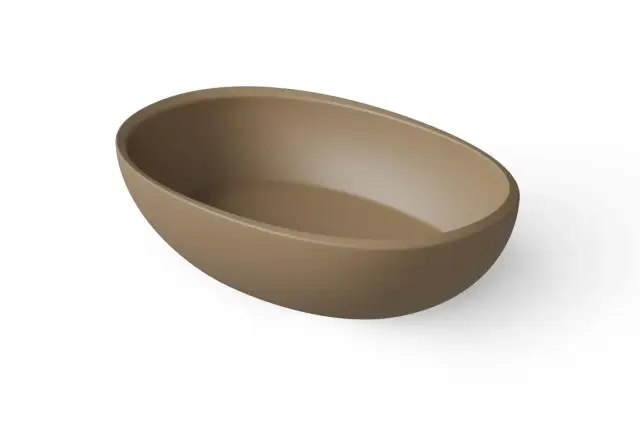 Dea Design Раковина чаша 60x40x15,5h см, Solid Surface, цвет: light camel DD9077 600 2