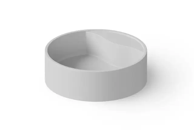 Dea Design Раковина чаша d45x14,5h см, Solid Surface, цвет: white DD9062 450 18