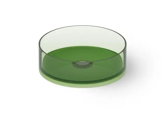 Dea Design Раковина чаша d40x14h см, Glasstech, цвет: emerald DD9061 400 R3