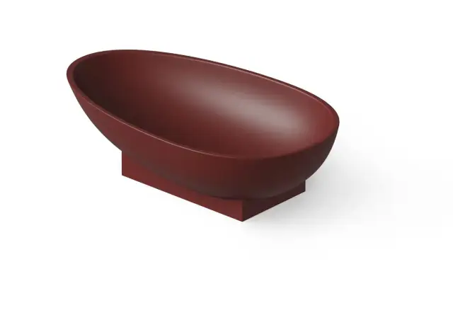 Dea Design Раковина чаша 60x35x16h см, Solid Surface, цвет: red wine DD9055 600 17