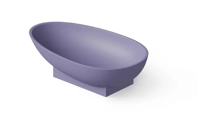 Dea Design Раковина чаша 60x35x16h см, Solid Surface, цвет: lilac DD9055 600 14