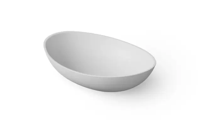 Dea Design Раковина чаша 55x38x15h см, Solid Surface, цвет: white DD9039 550 18