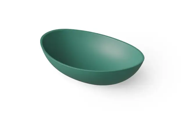 Dea Design Раковина чаша 55x38x15h см, Solid Surface, цвет: green DD9039 550 10