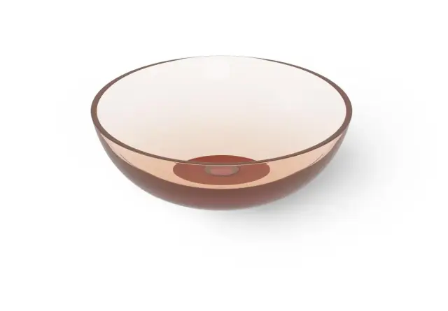 Dea Design Раковина чаша d40x14h см, Glasstech, цвет: brown copper DD9038 400 R9